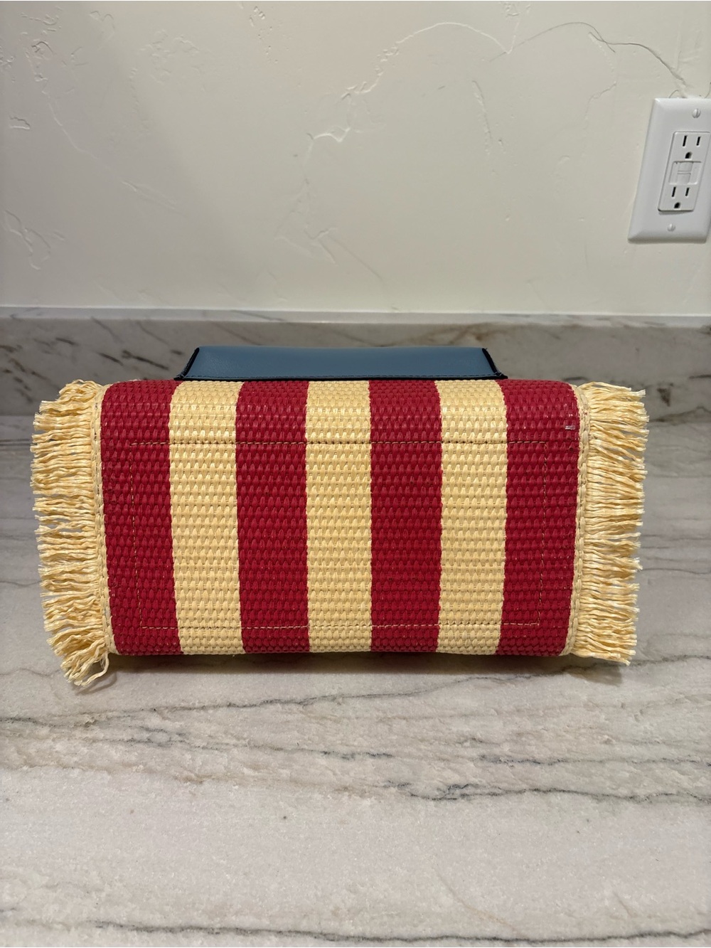 Patricia Nash Memories of Greece Straw Tote Bag - Picture 6 of 6